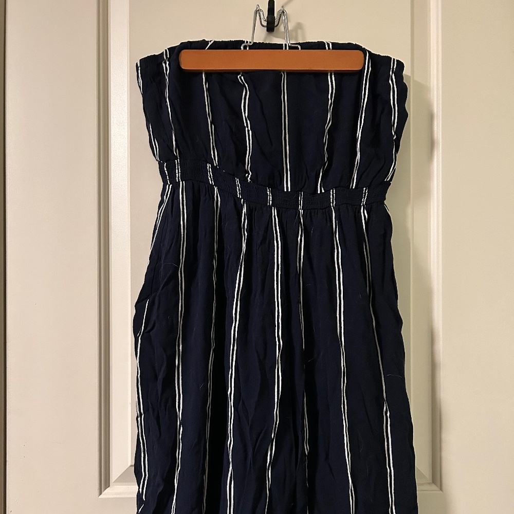 Anthropologie Striped Jumpsuit (size L)